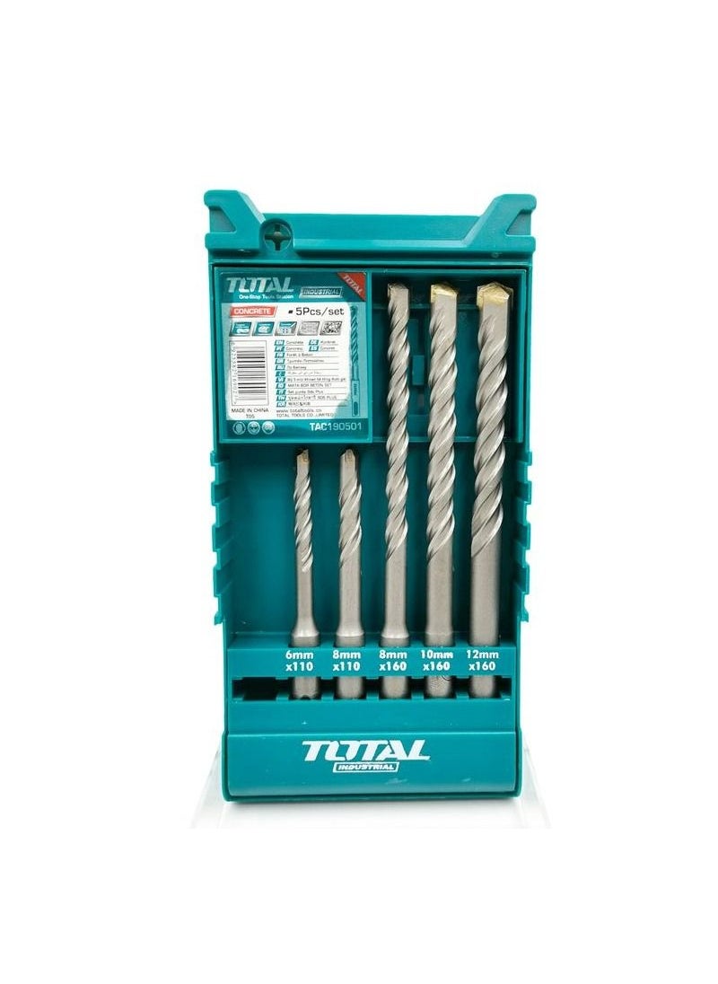 TOTAL T0TAL TAC190501 Concrete Drill Bit Set Multifunction Drill Bit Set 5 Pcs  - Image 3