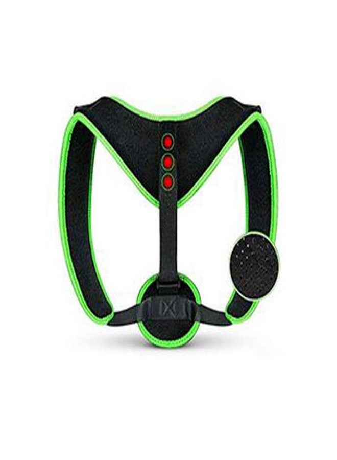 RD MALL Polyester Therapy Posture Corrector Body Belt Brace Shoulder Support (Green & Black) - Image 2
