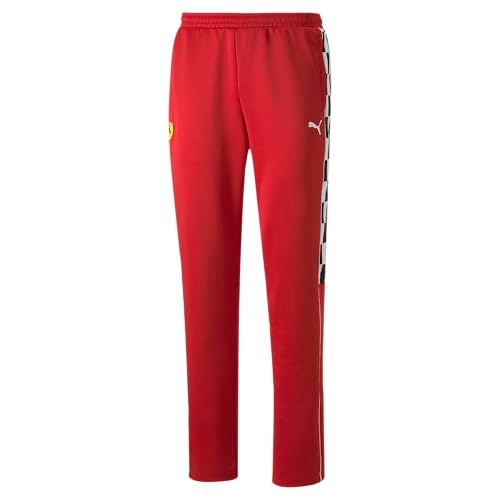 PUMA Men's Standard Scuderia Ferrari Race MT7 Track Pants, Rosso Corsa, Small - Image 1