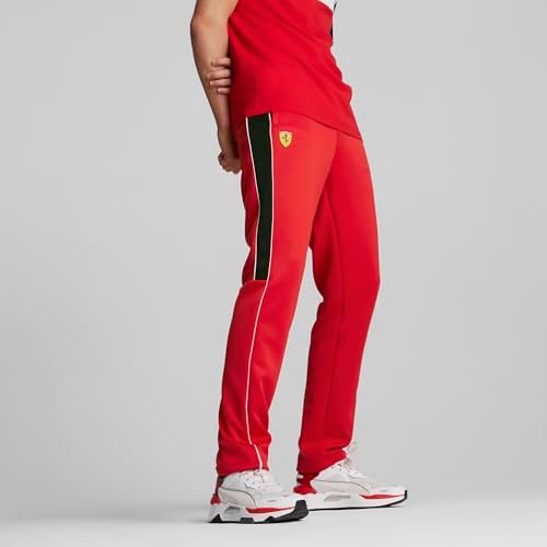PUMA Men's Standard Scuderia Ferrari Race MT7 Track Pants, Rosso Corsa, Small - Image 2