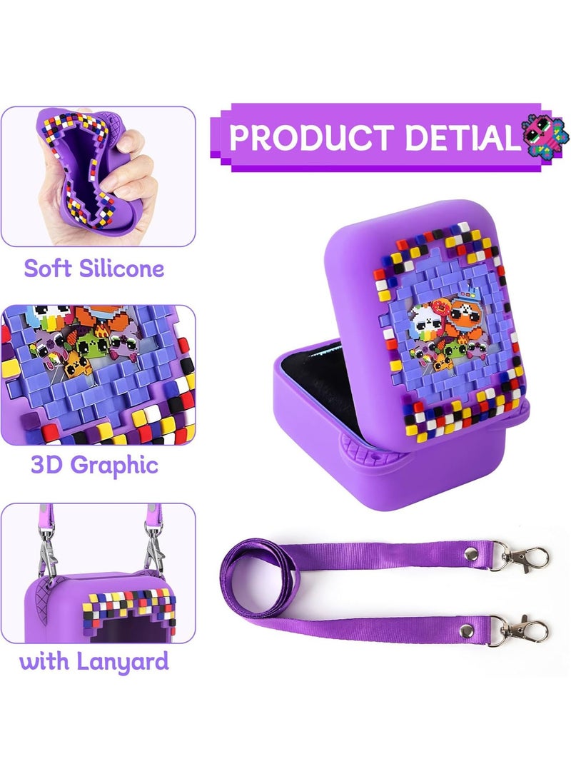 MAOGEDA Case for Bitzee Interactive Digital Pet and Case Silicone Skin Protective Cover for Bitzee Electronic Pet and Case Accessories with Lanyard - Image 2