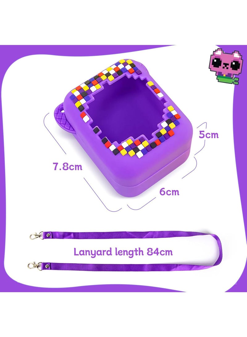 MAOGEDA Case for Bitzee Interactive Digital Pet and Case Silicone Skin Protective Cover for Bitzee Electronic Pet and Case Accessories with Lanyard - Image 3