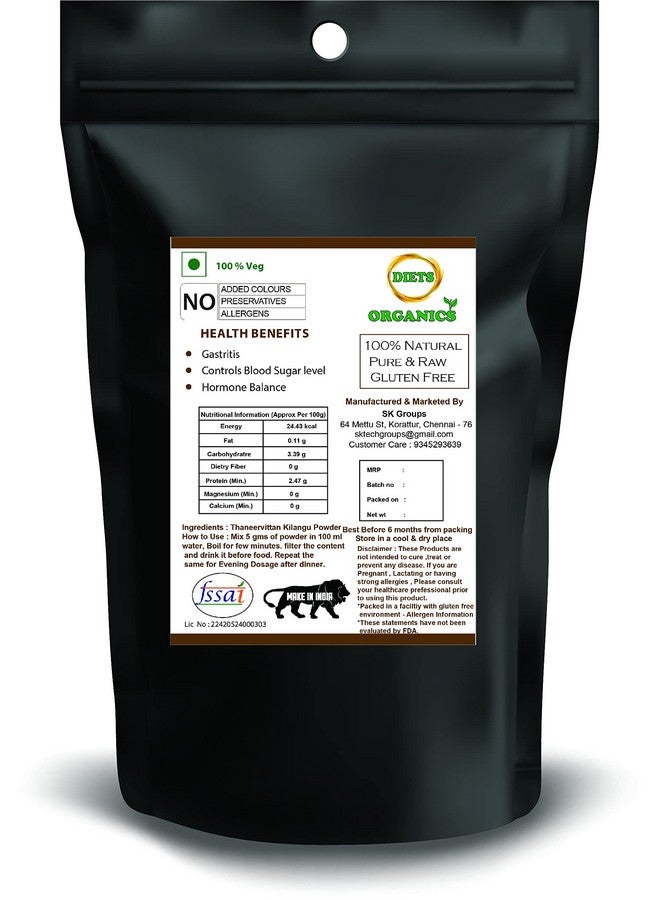 DIETS ORGANICS Thaneervittan Kizhangu Powder 50Gms (2) | Abiruvu Powder -50Gms Pack Of 2  - Image 4