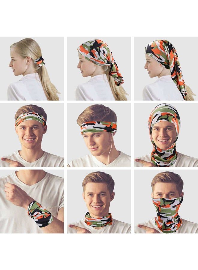 MASTOP 6 Pieces Sun UV Protection Face Mask Neck Gaiter Windproof Scarf Sunscreen Breathable Bandana Balaclava for Sport Outdoor (Camouflage) - Image 2