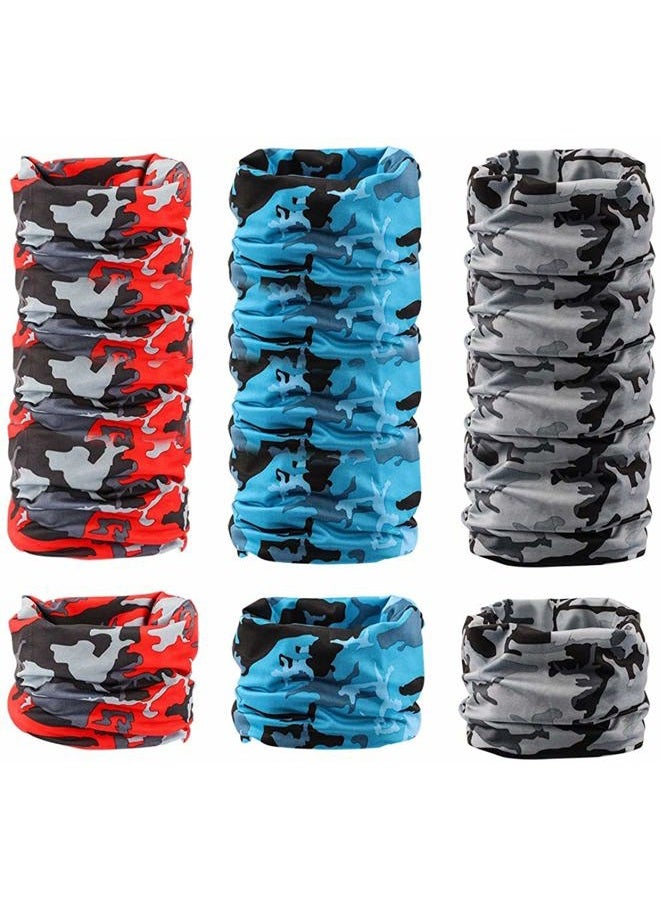 MASTOP 6 Pieces Sun UV Protection Face Mask Neck Gaiter Windproof Scarf Sunscreen Breathable Bandana Balaclava for Sport Outdoor (Camouflage) - Image 5