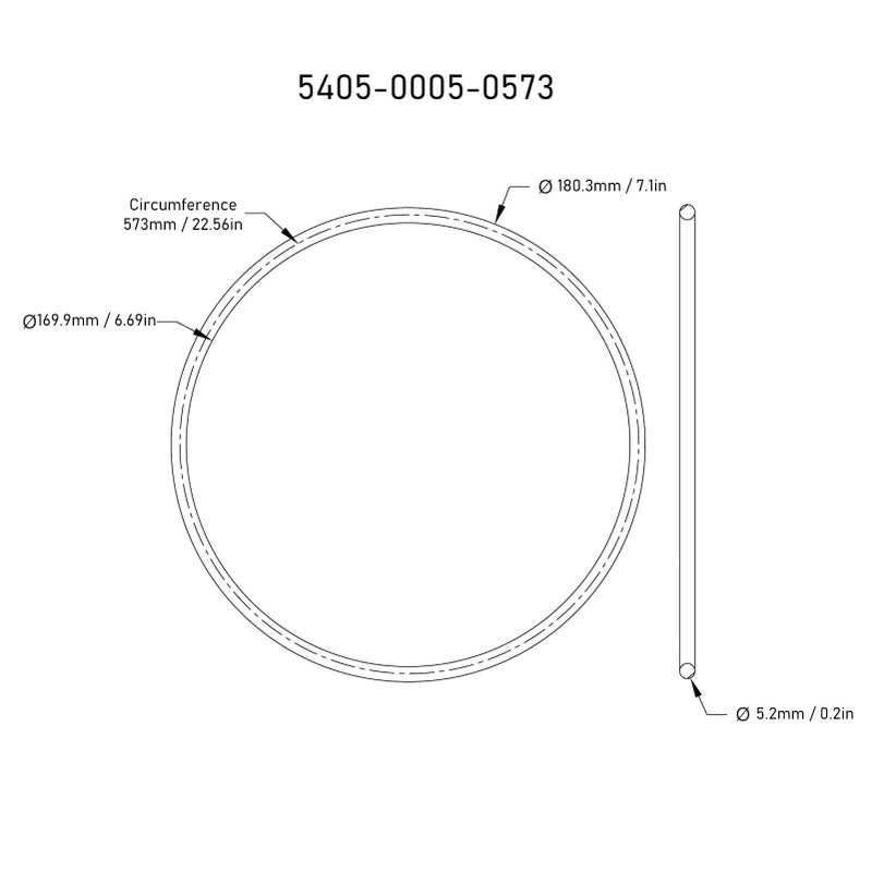 5 Pack Round Rubber Motor Belts 5mm Diameter for Industrial Equipment 5405 0005 0494 - Image 3