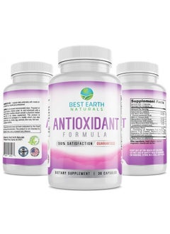 Best Earth Naturals Antioxidant Formula – Antioxidant Support Supplement Powerful Defense for Overall Wellness, Potent Immune Boosting Antioxidant Vitamin Supplement for Healthy Balance – 30 Capsules  - Image 2