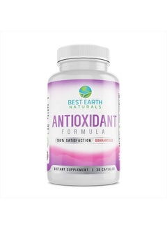 Best Earth Naturals Antioxidant Formula – Antioxidant Support Supplement Powerful Defense for Overall Wellness, Potent Immune Boosting Antioxidant Vitamin Supplement for Healthy Balance – 30 Capsules  - Image 1