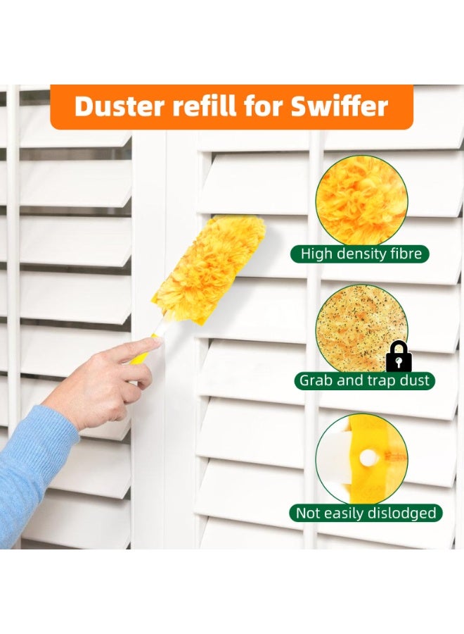 هومستر 30 قطعة (360 درجة) قابلة للتخلص منها مجموعة استبدال السترة الكهروستاتيكية -بما في ذلك 30 رأس إعادة التعبئة بالألياف ومعامل واحد -تنظيف دوران جميع الزوايا لإزالة الأتربة وتيرةالغرفة، إعادة تعبئة السترة لدوامة الأثاث، أدوات إزالة الستائر ومراوح السقف غير المعطرة - Image 3