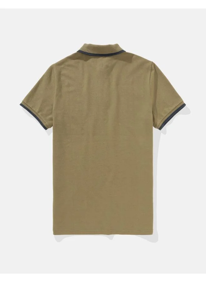 امريكان ايجل AE Tipped Flex Pique Polo Shirt