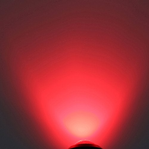 CARLITS Eagle Eye LED Bulbs 10-Pack Ultra thin Bumper DRL Fog Lights Motorcycle Light Daytime Running DRL Tail Backup Light Car Motor Marker Lights LED 12V (Black Case, Red) - Image 2