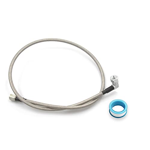 LVOUP 4AN Stainless Steel Braided Turbo Oil Feed Line 32 Turbocharger Oil Drain Return Line Hose And Hose Ends - Image 1