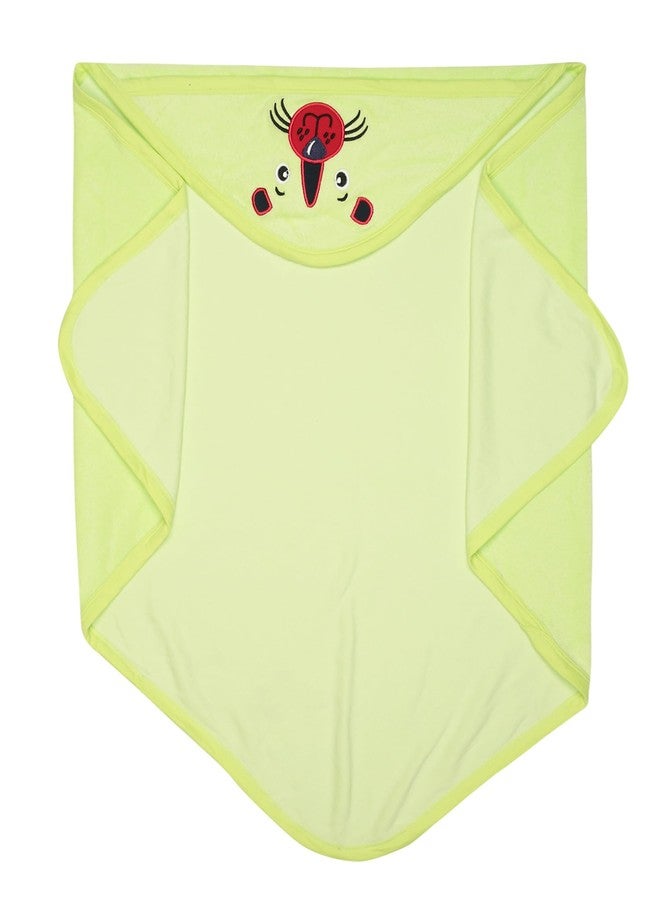 BODYCARE Unisex Baby Hooded Wrapper - Green.. - Image 2