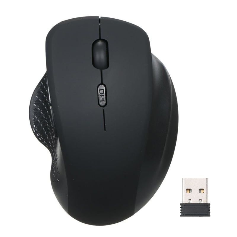 Wireless Vertical Mouse: Black Ergonomic Design - 2.4G Stable 10m Connection, 3-Gear 800/1200/1600DPI for Office and Gaming Use - Image 1
