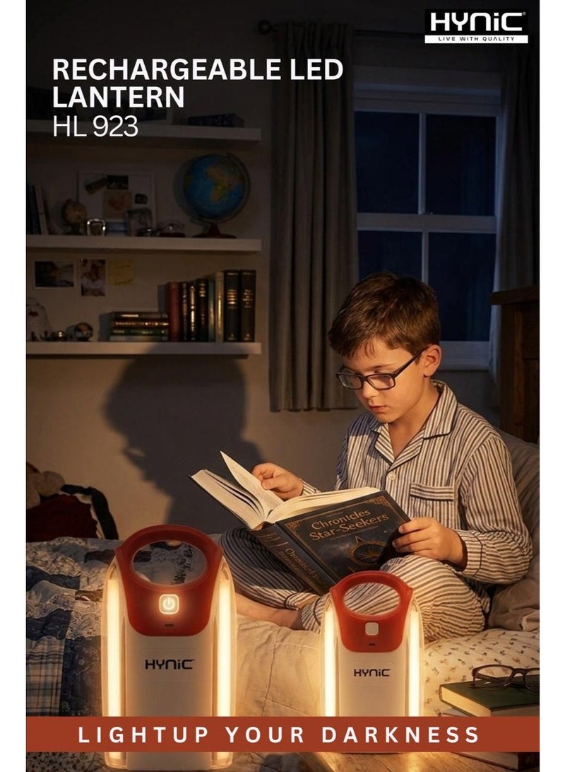 Hynic Rechargeable LED Lantern – 2400mAh Lithium Battery Emergency Light with Type-C Fast Charging, 40 Bright LEDs, Unbreakable Cover Glass, and USB Power Bank Out – Portable Lamp for Home Power Cut, Camping, & Reading - Image 2