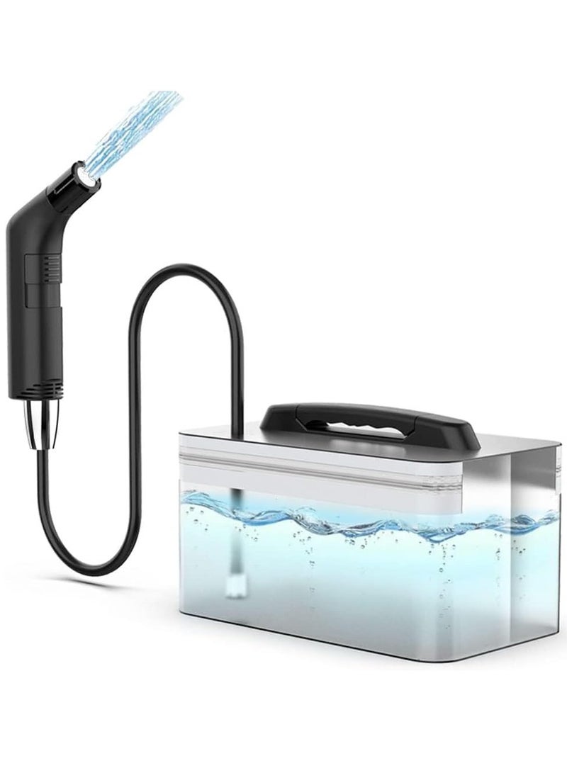 DIGI CORE Premium Electric Travel Shattaf, Portable Handheld Bidet Sprayer for Toilet, Rechargeable Smart Water Jet with USB-C Charging, 2 Pressure Modes, Large 2.3L Capacity, Personal Hygiene Travel Bidet - Image 1