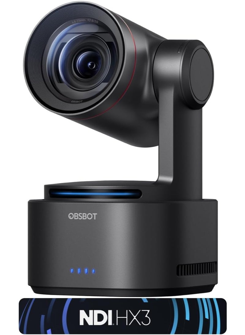 OBSBOT Tail 2 AI-Powered PTZR 4K Live Production Camera – NDI|HX3, 1/1.5" 50MP CMOS, 5x Optical/12x Hybrid Zoom, AI Tracking 2.0, HDMI/SDI/USB/IP Output, For Worship, Events, Studios & Conference Rooms - Image 1