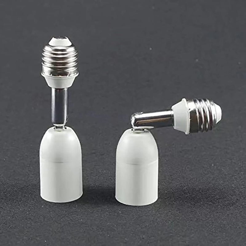 Srovil E26/E27 Light Socket Extender, 4.5 Inch Extension,Adjustable Vertical 90Â°Horizontal 360Â°, 100V - 250V, Max 150W, Medium Screw Base Light Converter Socket Extender,2-Pack - Image 5