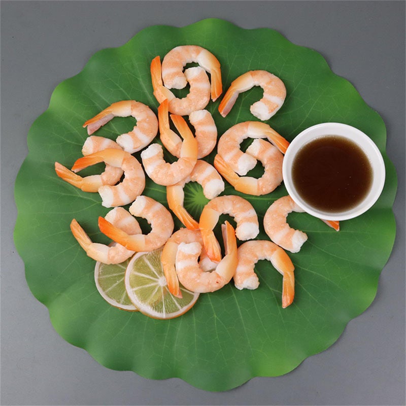 4PCS PVC Artificial Shrimp Model Simulation Food Display Toy Decorations - Image 4