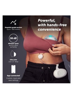 elvie Elvie Stride 2 - Wearable Breast Pump - Hospital-Grade, App-Controlled Double Breast Pump - Hands-Free, Wearable, Ultra-Quiet & Electric with 10-Settings & Rechargeable  - Image 2