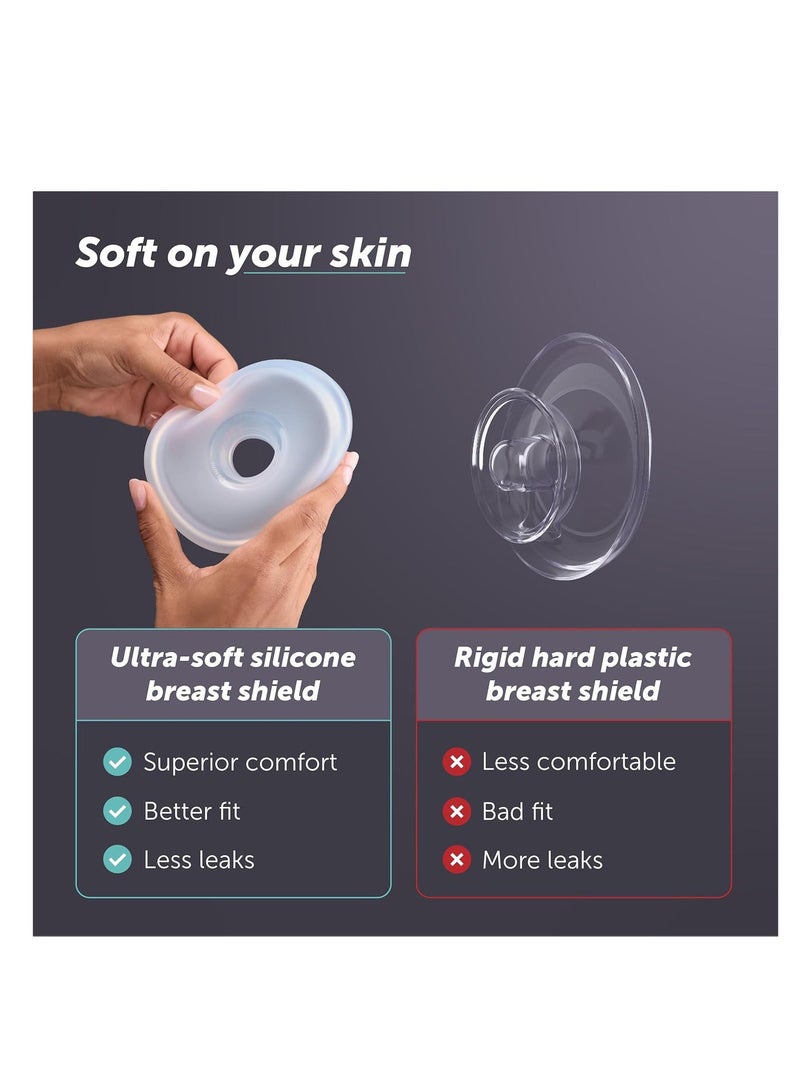 Elvie Stride 2 - Wearable Breast Pump - Hospital-Grade, App-Controlled Double Breast Pump - Hands-Free, Wearable, Ultra-Quiet & Electric with 10-Settings & Rechargeable - Image 3