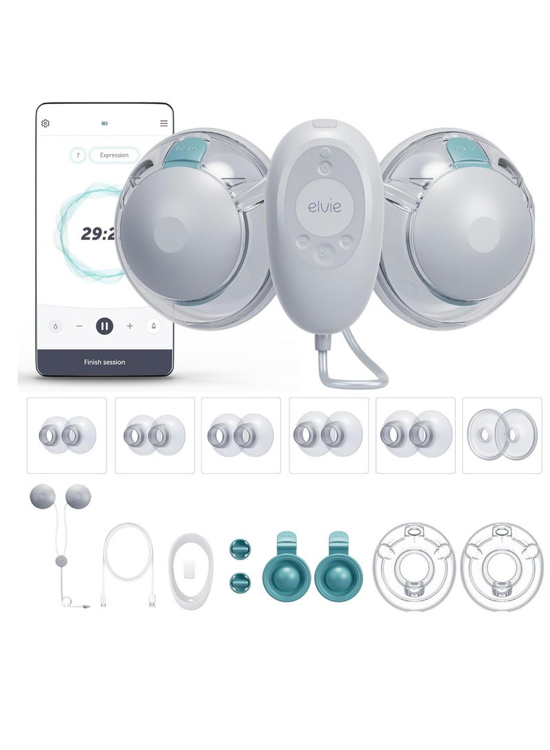 Elvie Stride 2 - Wearable Breast Pump - Hospital-Grade, App-Controlled Double Breast Pump - Hands-Free, Wearable, Ultra-Quiet & Electric with 10-Settings & Rechargeable - Image 1