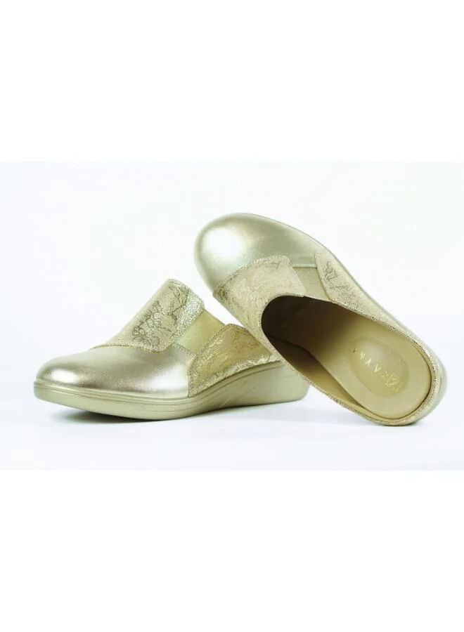 ZAYNA 092-3174 Zayna Ladies Casual Slides 2418-32A Gold