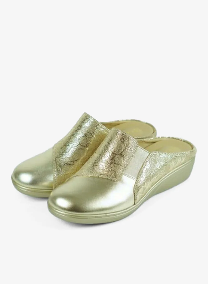 ZAYNA 092-3174 Zayna Ladies Casual Slides 2418-32A Gold