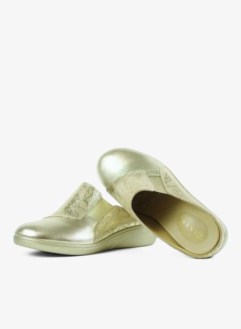 ZAYNA 092-3174 Zayna Ladies Casual Slides 2418-32A Gold