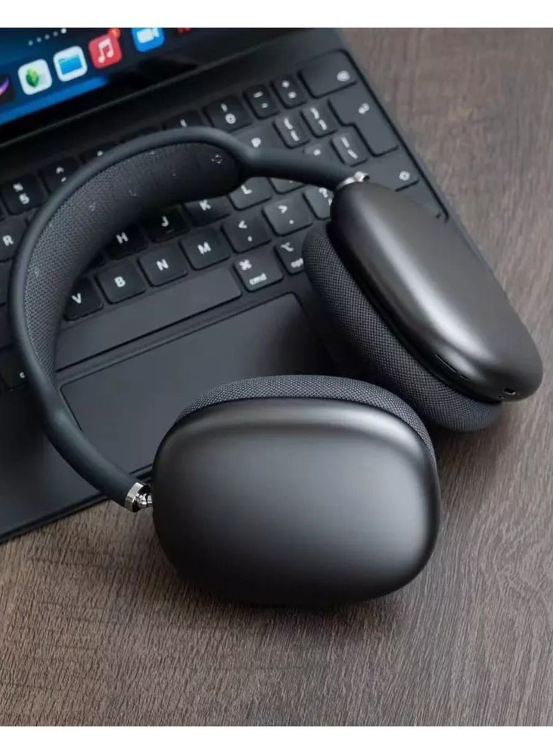 Yuwell Bluetooth Wireless Over-ear Max Headphone With Mic Black - Image 2