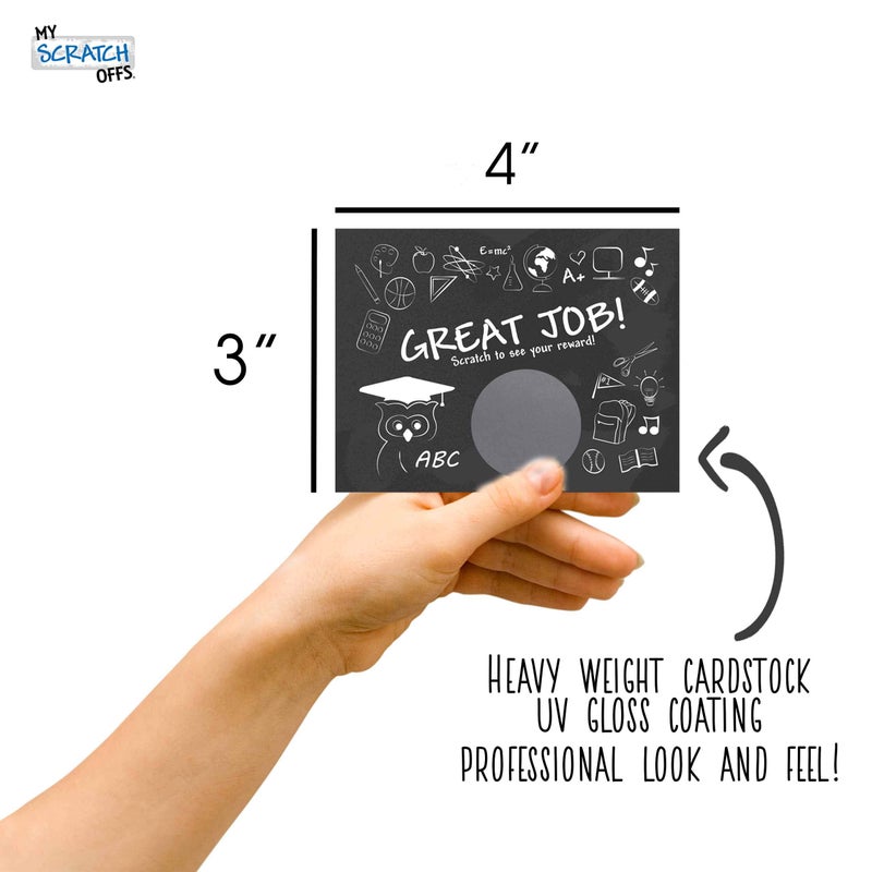 My Scratch Offs Scratch-Off Card Prizes for Students Teacher Rewards Supplies for The Classroom Back to School 50 Pack - Image 5