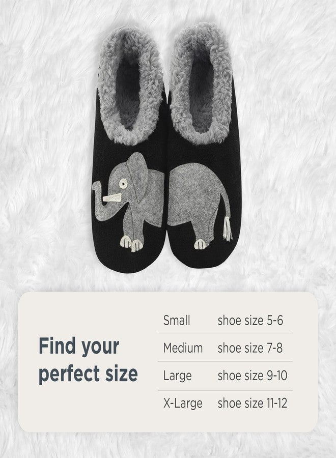 Snoozies Animal Slipper Socks for Women, Funny Animal and Fuzzy Slippers Soft Non-Slip with Sherpa Lining, Cute Slippers|ELE-L - Image 5