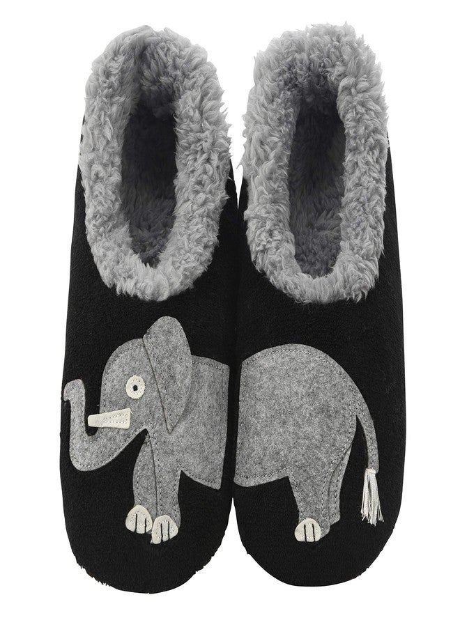 Snoozies Animal Slipper Socks for Women, Funny Animal and Fuzzy Slippers Soft Non-Slip with Sherpa Lining, Cute Slippers|ELE-L - Image 1