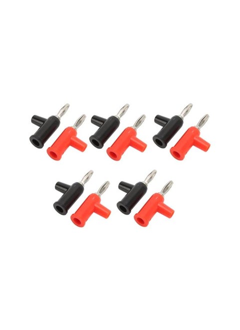 10pcs 4mm Banana Plug Solderless Banana Plug Connector Audio Device Stackable Type
