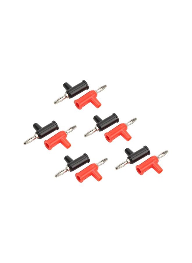 Generic - 10pcs 4mm Banana Plug Solderless Banana Plug Connector Audio Device Stackable Type - Image 1