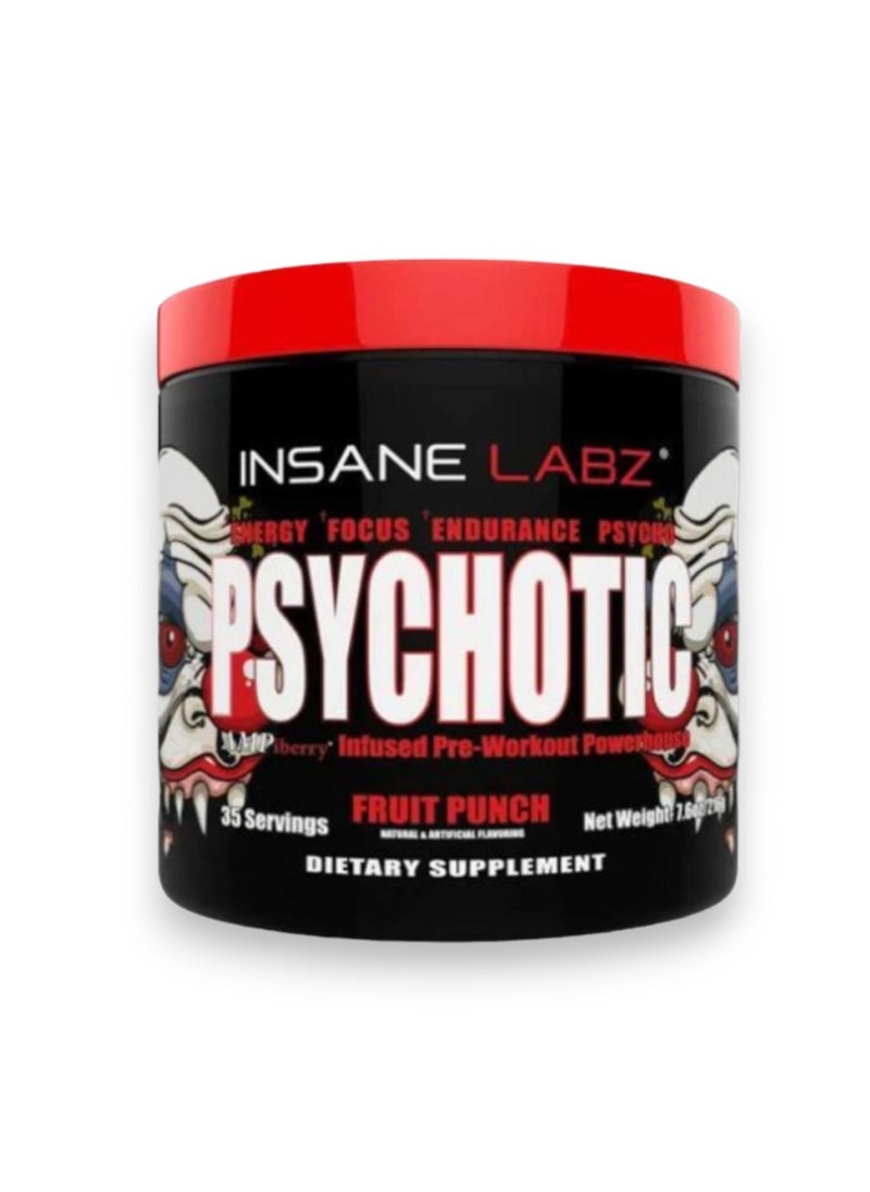 Insane labz Psychotic, Fruit Punch Flavour, 35 Servings 