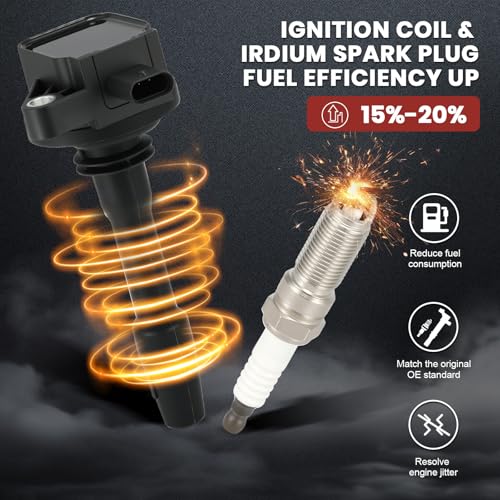KacuYelin UF825 Ignition Coil Pack and Iridium Spark Plugs Set of 6 Compatible with F-150 2018-2021, Explorer 2020-2021, Transit-150/250/350/350, 3.3L 3.5L,Replace#,DG564,JL3Z-120 - Image 5