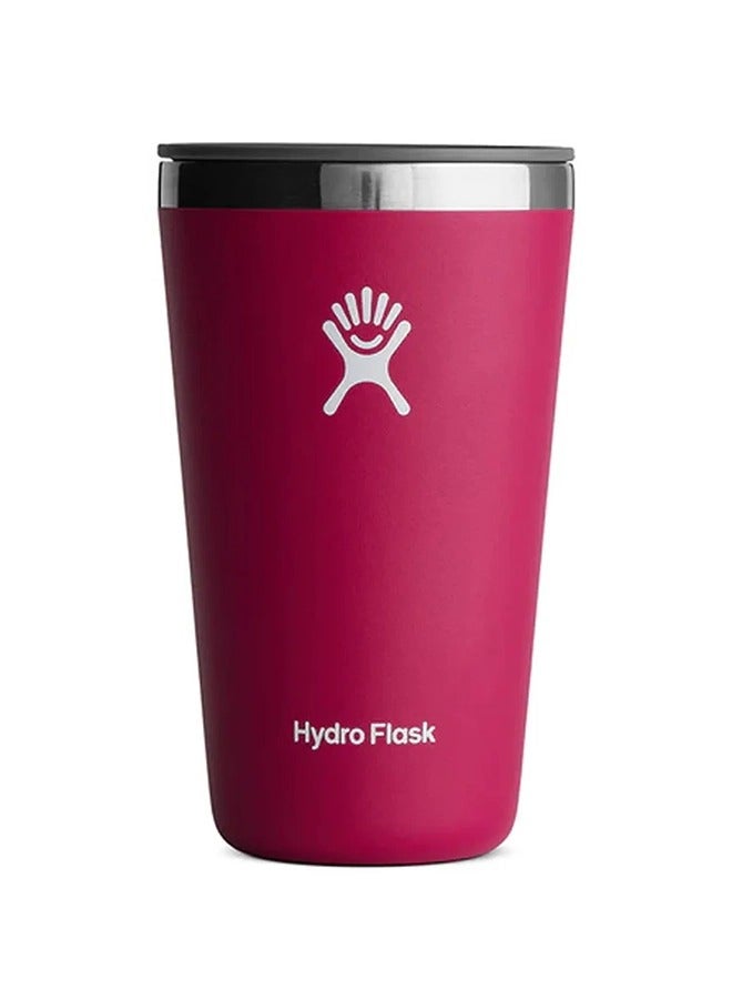 Hydro Flask كوب تامبلر من الفولاذ المقاوم للصدأ سعة 16 أونصة مع غطاء قابل للضغط وخالي من BPA - Image 3