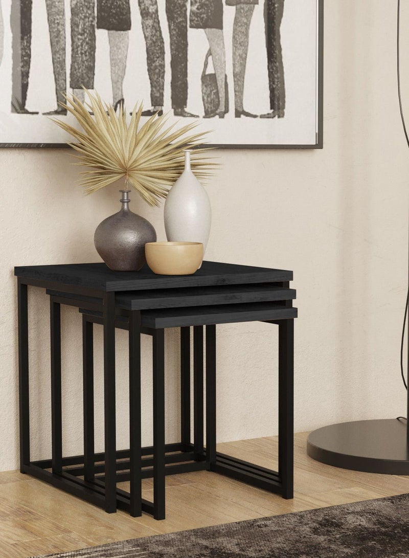 Home Gallery Metal Nesting Table 3-Piece - Image 1