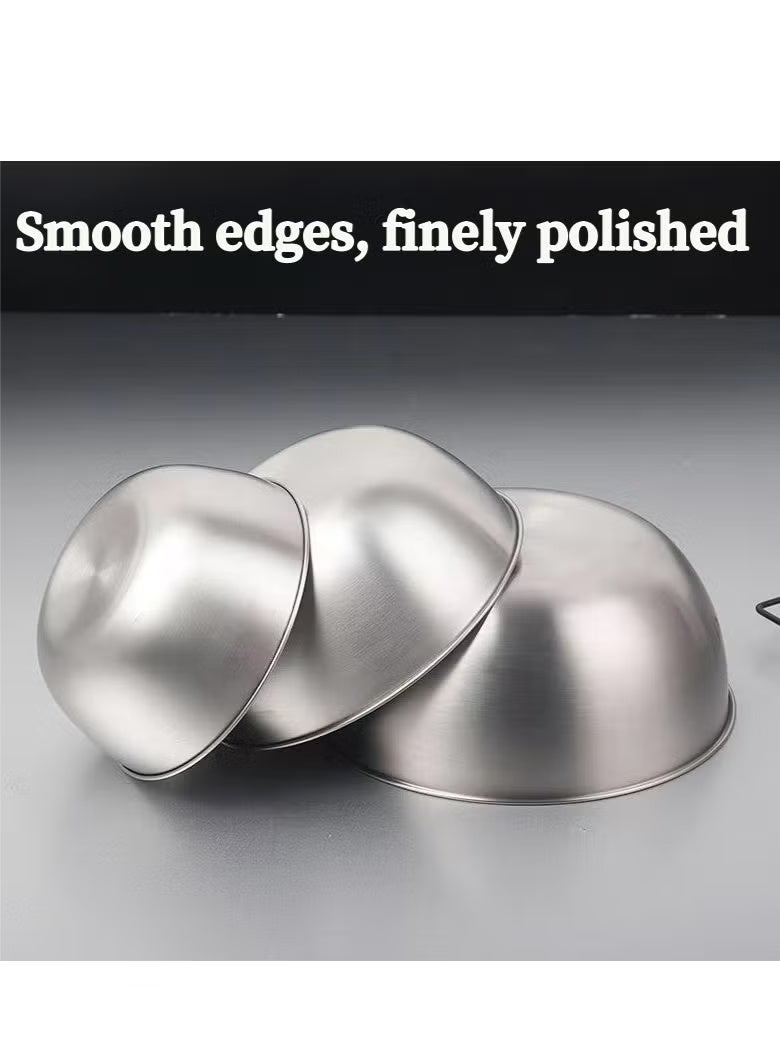 3-piece 304 Stainless Steel Basin,Beat Eggs,Kenad Into Dough, Fruit Salad And Prepare Vegetables 700ml+1200ml+2000ml - Image 2