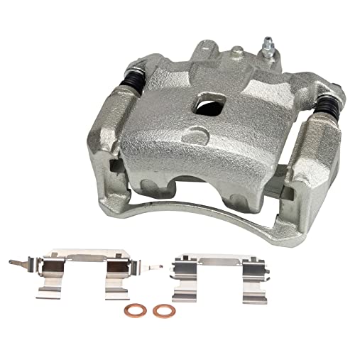 TRQ Front Left Brake Caliper w/Bracket Drivers Side Compatible with 2007-2019 Nissan Sentra - Image 1