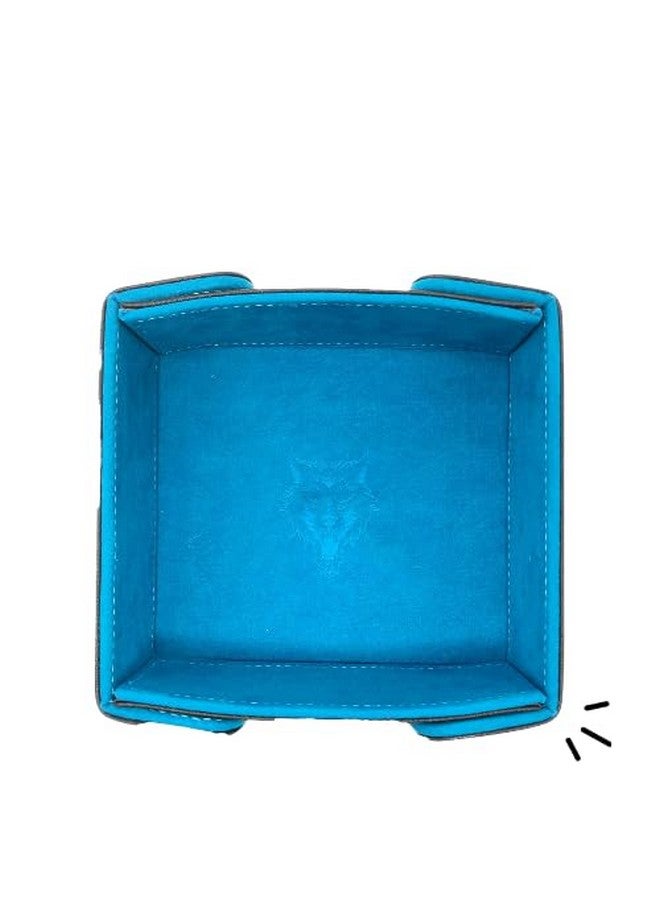 Norse Foundry Magnetic Folding Dice Tray - A Portable Option for Quieter Dice Rolling, or Dice Games, Perfect for Dice Enthusiasts, Playing Cards, RPG Players, and Dice Collectors (Blue) - Image 1