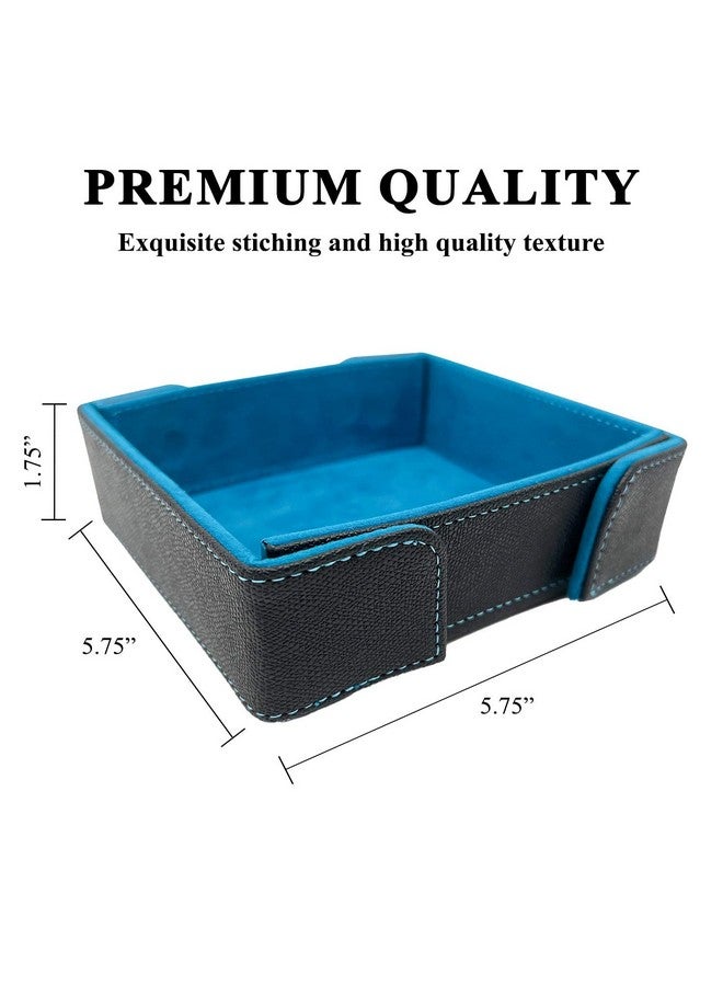 Norse Foundry Magnetic Folding Dice Tray - A Portable Option for Quieter Dice Rolling, or Dice Games, Perfect for Dice Enthusiasts, Playing Cards, RPG Players, and Dice Collectors (Blue) - Image 2