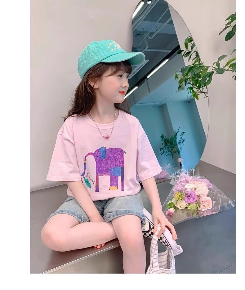 2025 Summer Style Short-Sleeved T-Shirt For Women, Loose, Slim, Casual, Half-Sleeved, Round Neck, Printed, Versatile Short-Sleeved - Image 1