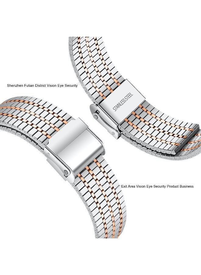 NIBEMINENT Premium Seven-Bead Stainless Steel Watch Band for Samsung Galaxy Watch Ultra 47mm  - Image 3