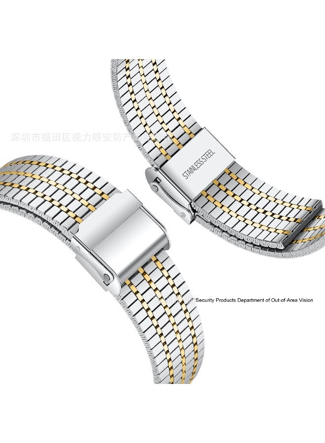NIBEMINENT Premium Seven-Bead Stainless Steel Watch Band for Samsung Galaxy Watch Ultra 47mm  - Image 1