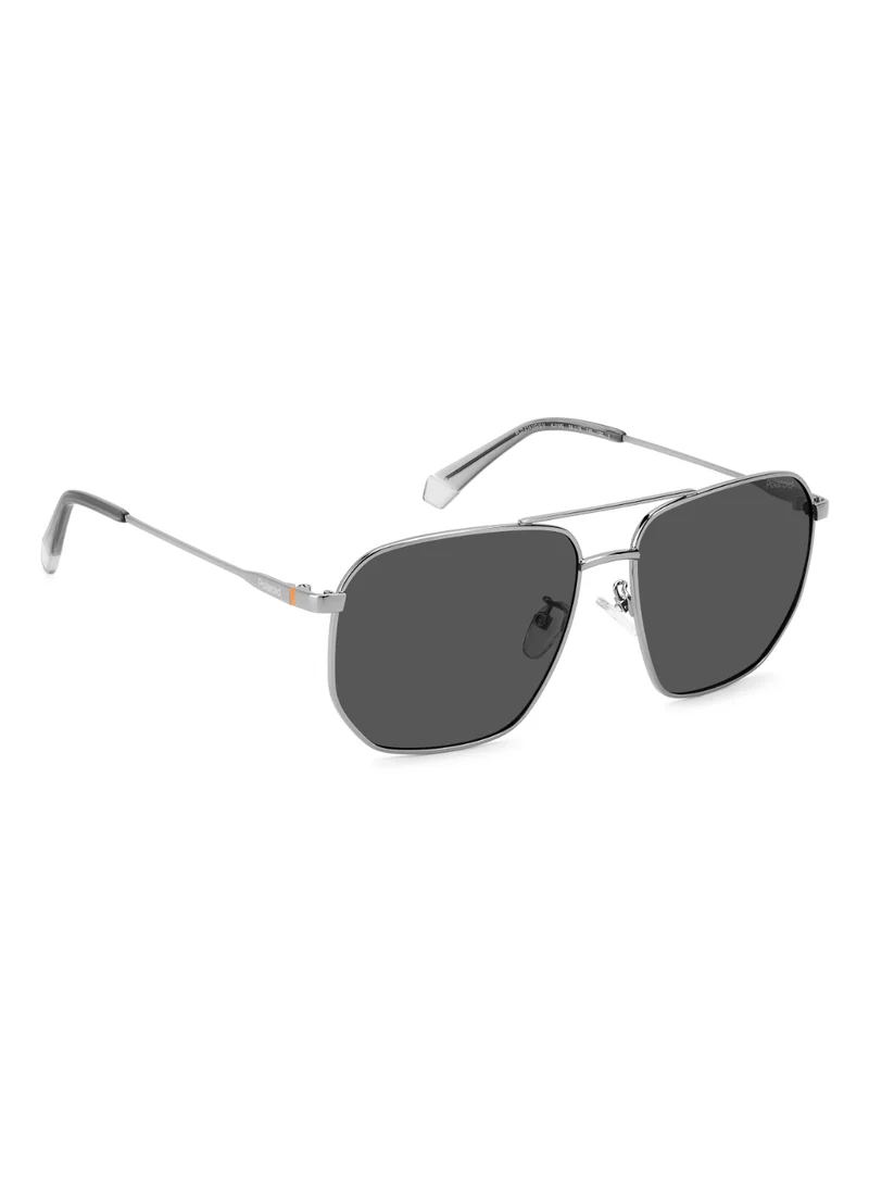 بولارويد Men's UV Protection Sunglasses Pld 4141/G/S/X Dark Ruthenium 51 - Lens Size: 59 Mm