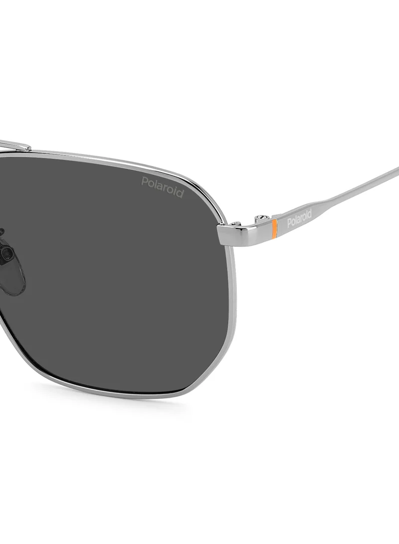 Polaroid Men's UV Protection Sunglasses Pld 4141/G/S/X Dark Ruthenium 51 - Lens Size: 59 Mm