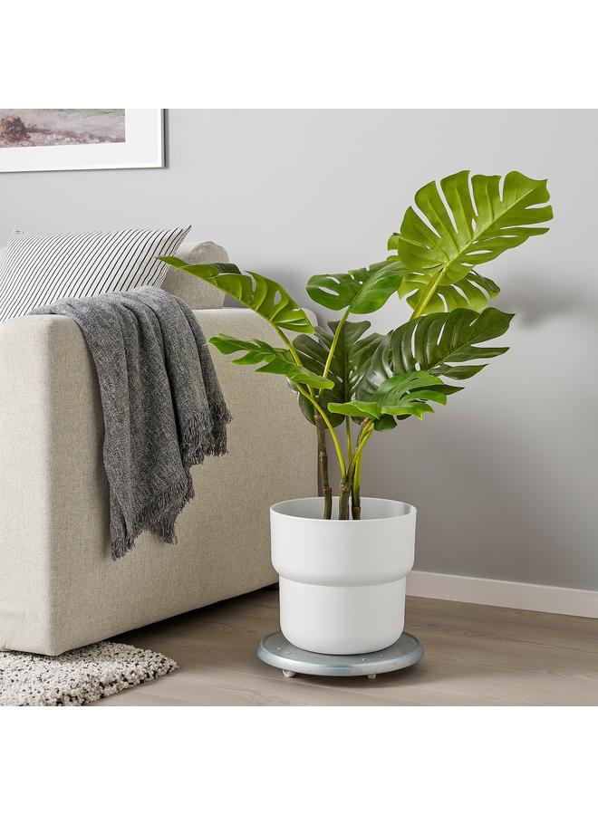 Zaboon Plant Pot, In/Outdoor White, 24 Cm - Image 4