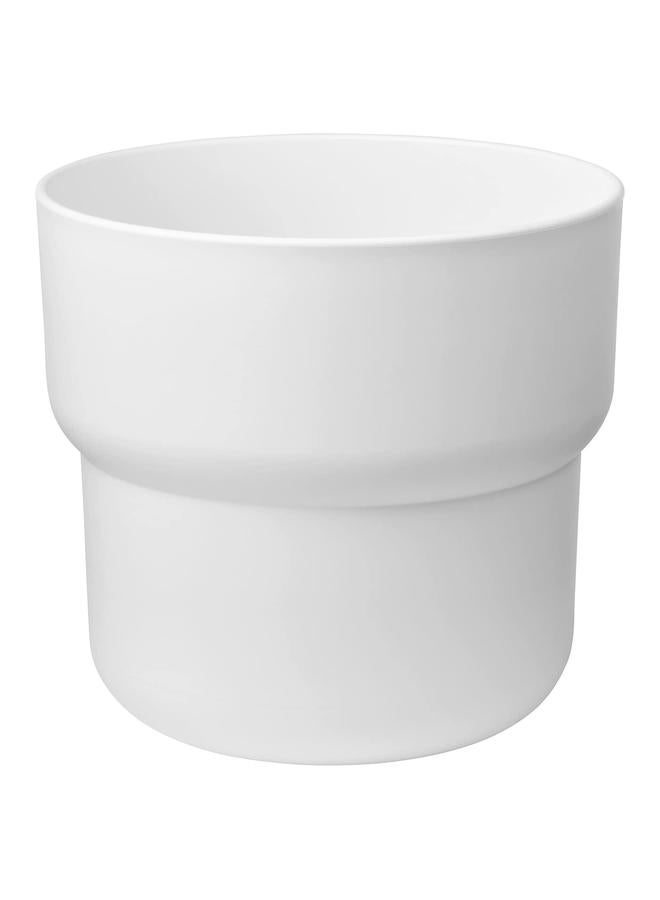 Zaboon Plant Pot, In/Outdoor White, 24 Cm - Image 1